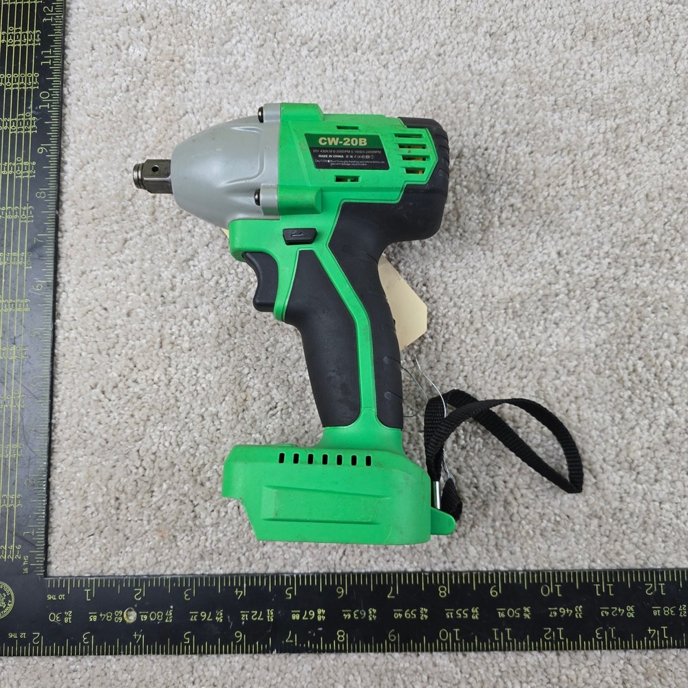 Tegatok Impact Wrench Green‎ 20V Cordless 1/2" Drive CW-20B Tool Only